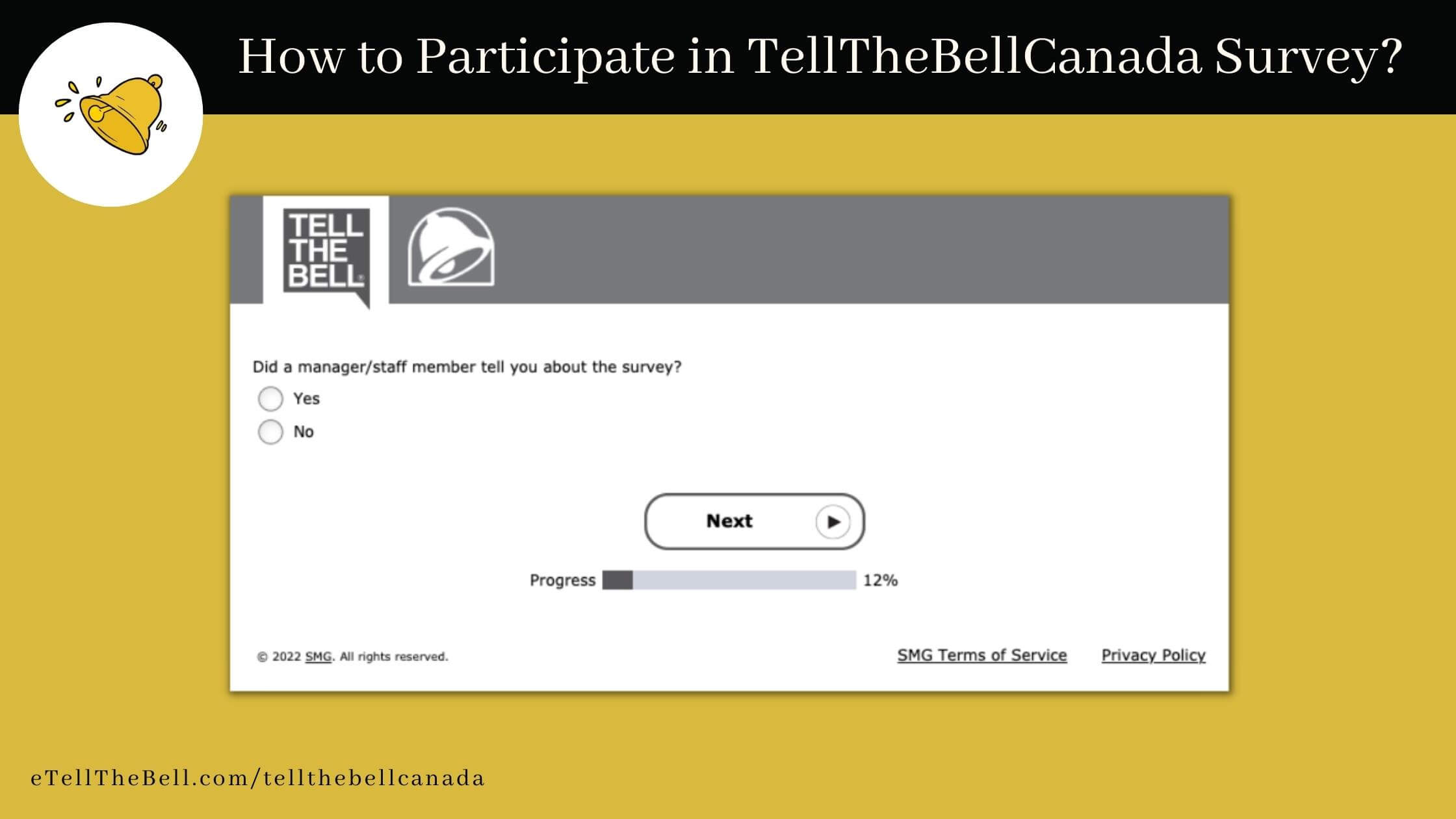 Did a manager or staff member tell you about TellTheBellCanada survey