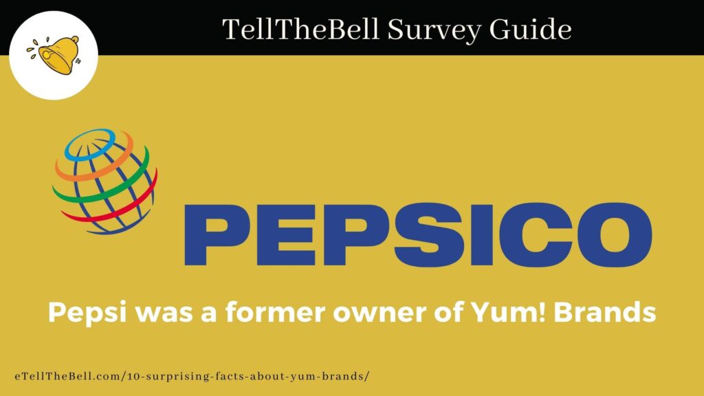 Pepsi was a former owner of Yum! Brands