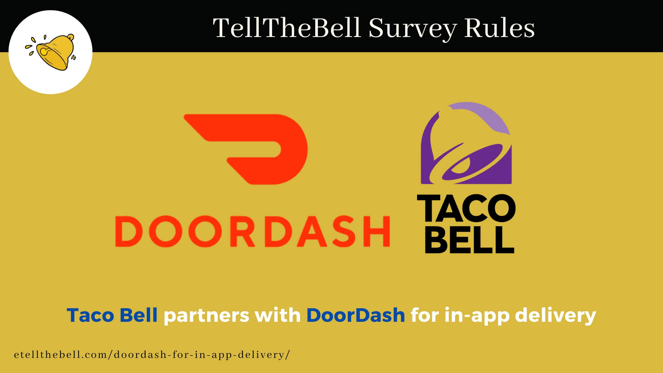 Taco Bell partners with DoorDash for in-app delivery
