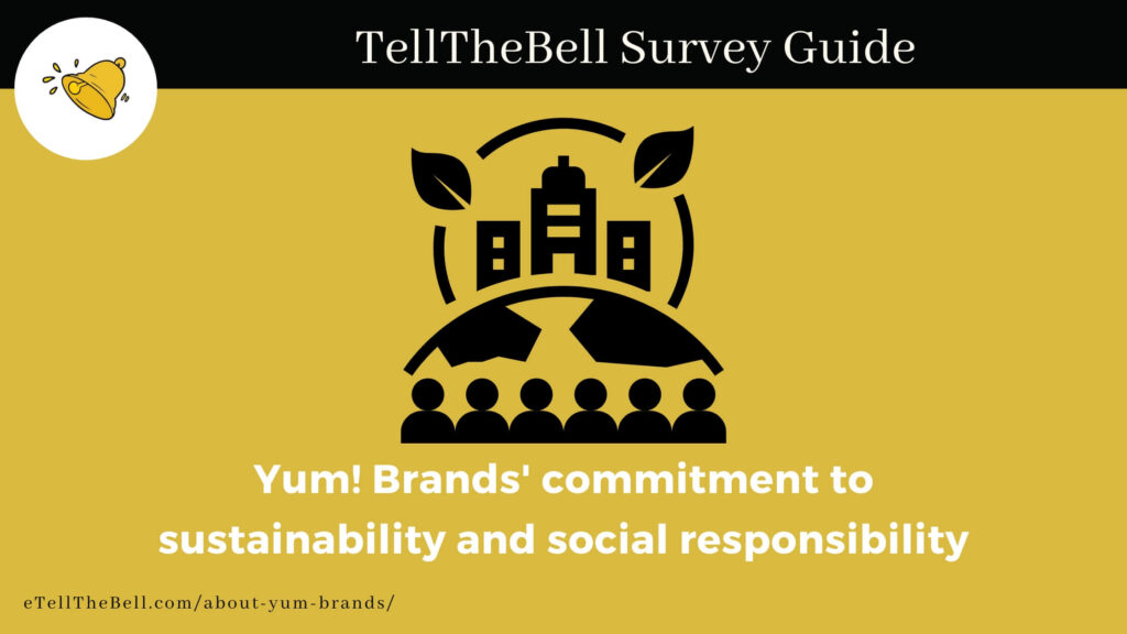 Yum! Brands' commitment to sustainability and social responsibility